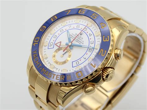 rolex yacht master gold blue price